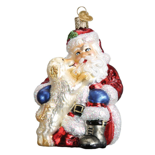Old World Christmas Ornaments: Weihnachtsmann-Glasornamente für den Weihnachtsbaum