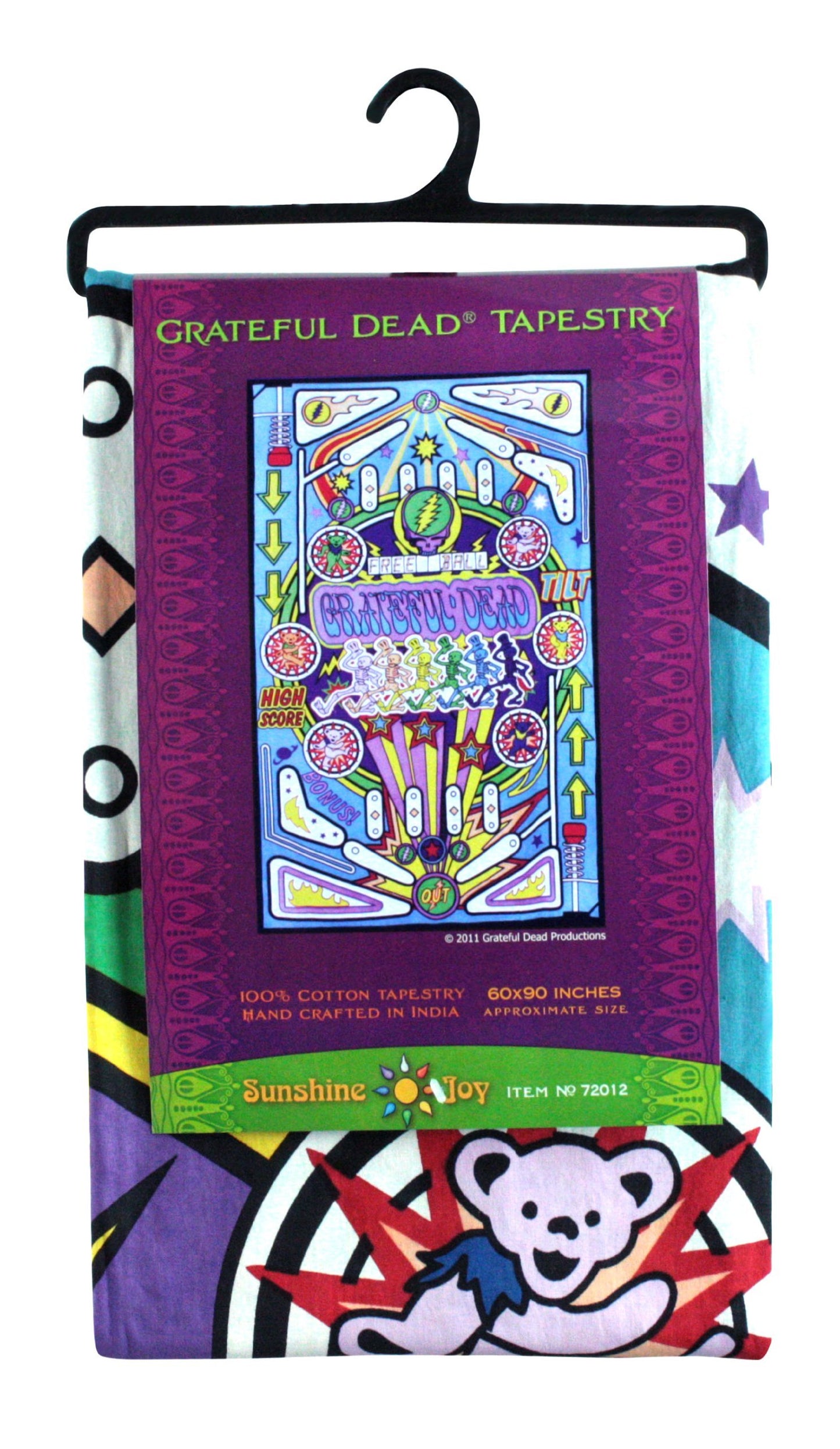 Sunshine Joy 3D Grateful Dead Pinball Machine Tapestry