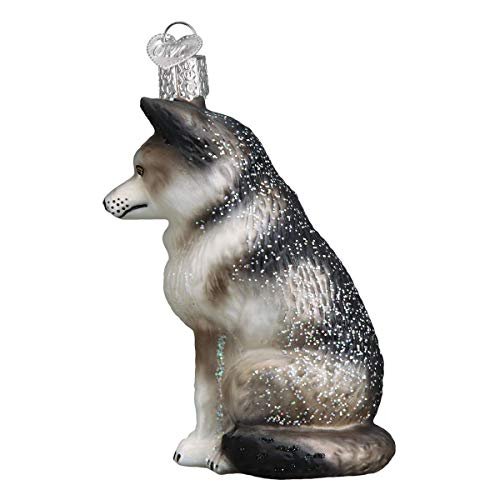 Old World Christmas Sitting Wolf