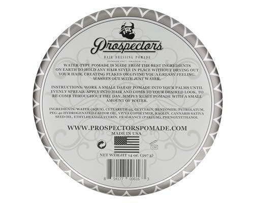 PROSPECTORS Coal Mine Matte Clay Hair Pomade 14 oz Tin Can