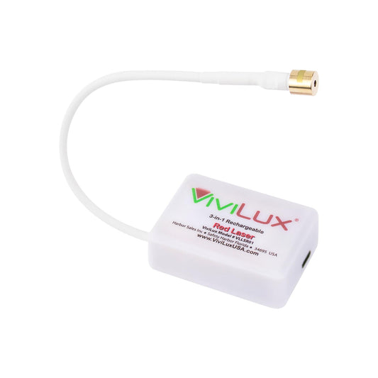 ViviLux 3-in-1 Rechargeable RED Laser System with Adjustable Line, Crosshairs and Dot Illumination Heads; Innovative Sewing and Quilting Notion for Precise Stitching; Mounts with MAGNET.