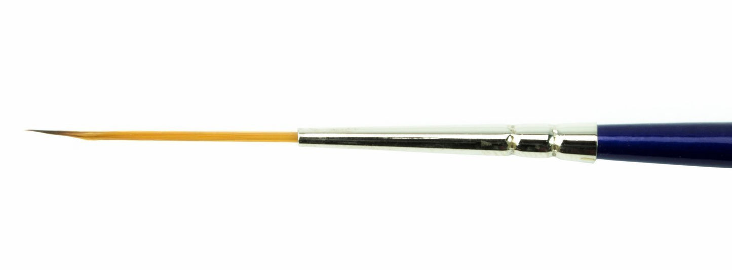 Set of 5 Size 0-6 Series 444 The Virus Scrolling Script Pinstriping Brush with Specially Blended Golden Taklon