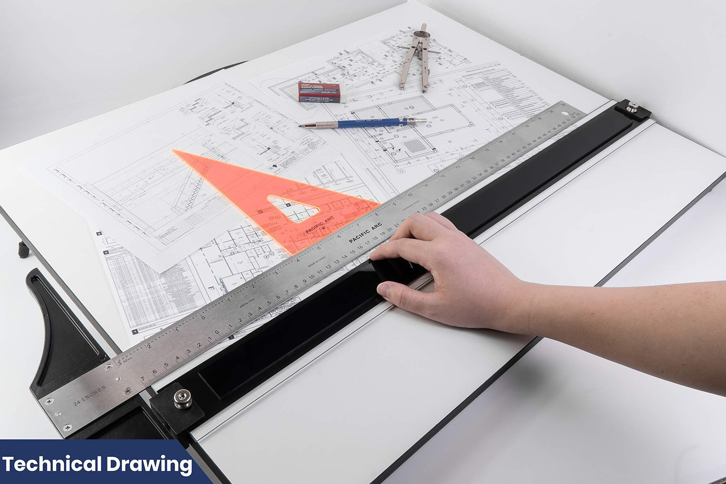 Pacific Arc Drafting Board, Portable Drafting Table with Parallel Bar, Parent