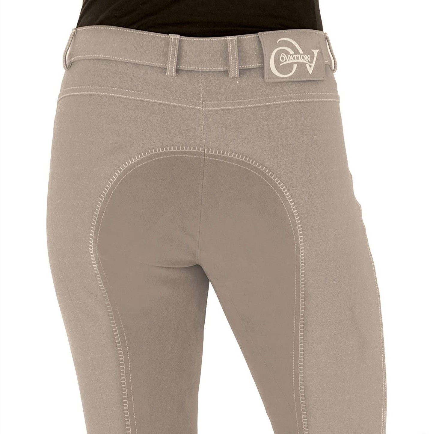 Ovation Women's Comfortable Equestrian Horse Riding Softflex Euro Melange Full Seat Breech