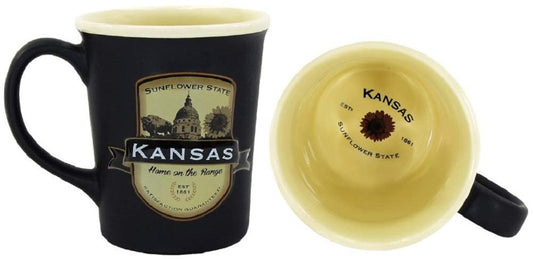 Americaware Kansas 18oz. Emblem Coffee Mug
