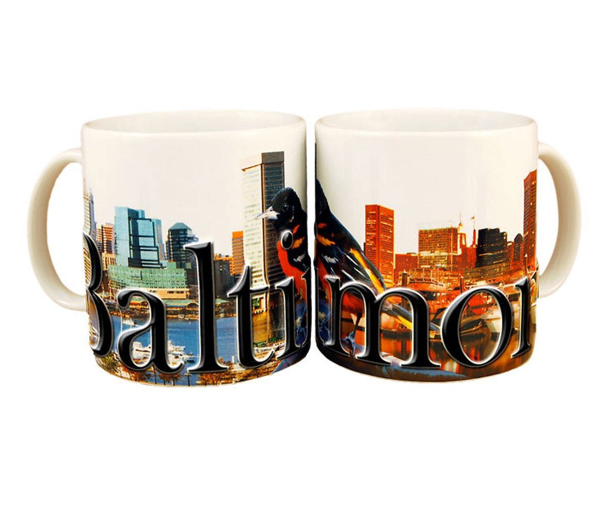 Americaware Baltimore 18oz. Color Relief Coffee Mug