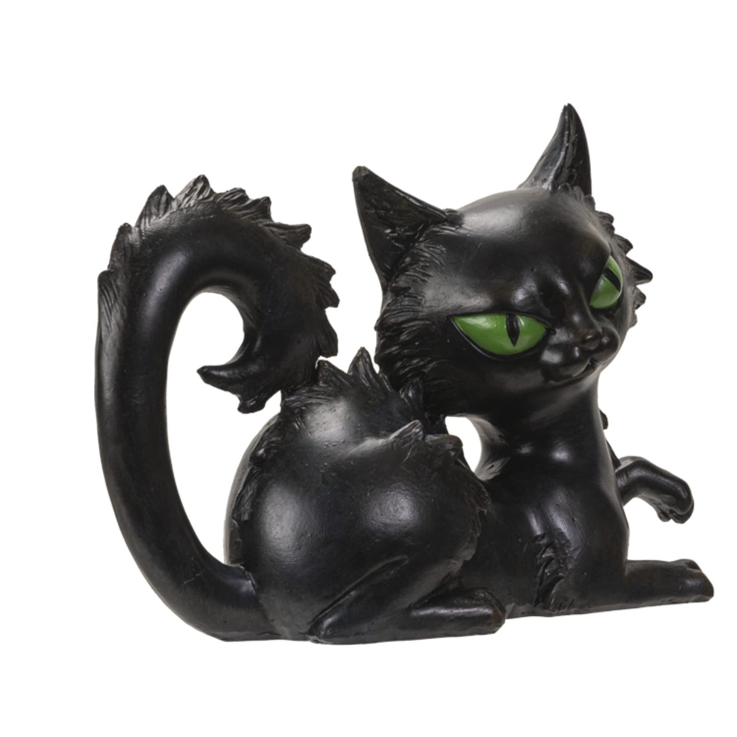 Pacific Giftware Black Cat Sitting Figurine, Spooky Collectible Polyresin Statue and Home Decoration, 8.27 Inches x 3.15 Inches x 5.91 Inches