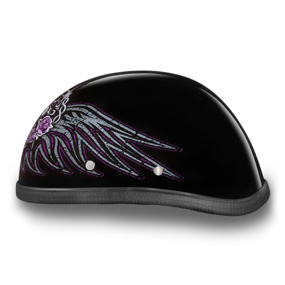 Daytona Helmets Graphics Bicycle Helmets for Men - Novelty Half Helmet with Breathable Liner - Retro Skull Cap – Eagle Headgear with Head Wrap