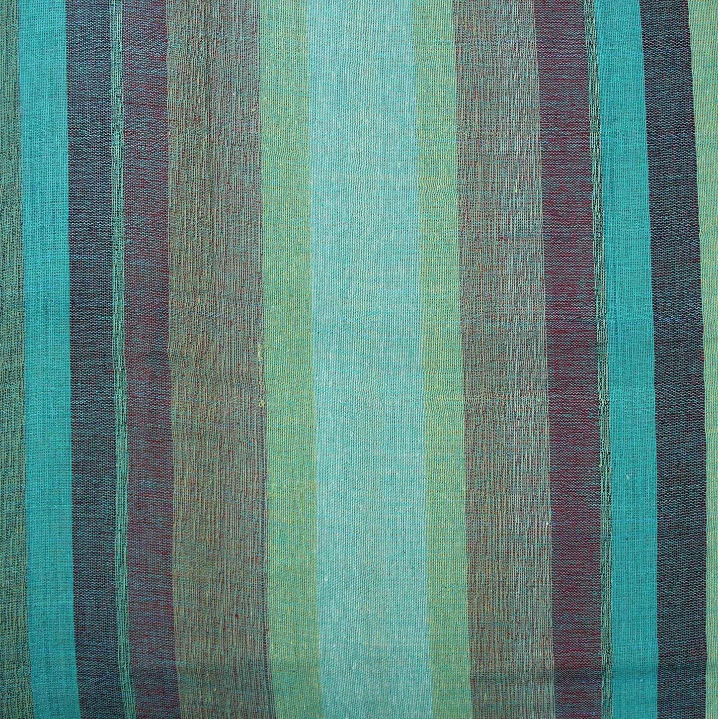 India Arts Hand Loom 100% Cotton Striped Tablecloth Tapestry Throw Thin Bedspread
