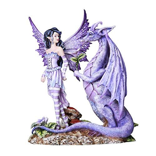 Pacific Giftware Fantasy Fairyland Dragons are Romantic Statue by Artist Amy Brown Tabletop Decorative Accent