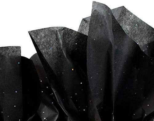 Made in USA 50-Sheet Gemstone Glitter Gift Tissue Paper Pack, 20x30