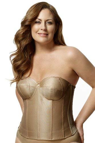 Elila Women's 6421 Long Strapless Longline Underwire Bra