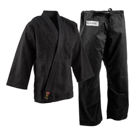 Pro Force Gladiator Judo Gi/Uniform - Black - Size 1