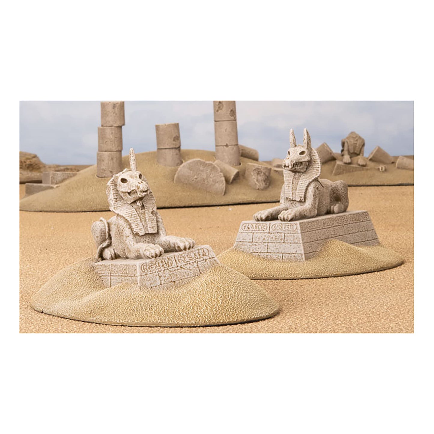 Battlefield In A Box: Forgotten City Riddling Sphinxes (BB904) - Includes 2 Pre-Painted Sphinxes, 35mm Terrain, Gale Force Nine, Tabletop Ready Scenery, Roleplaying Game Terrain, RPG Accessories