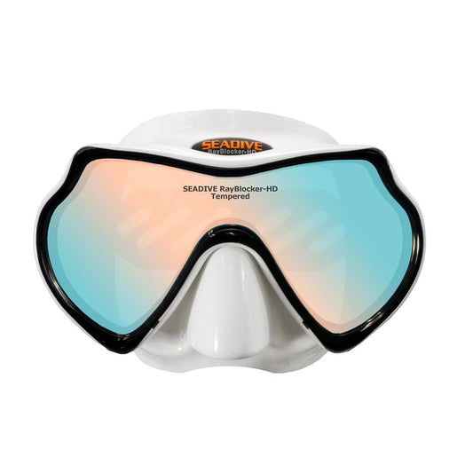 Seadive by XS Scuba Ray Blocker Eagleye SLX HD Mask - White, Without Purge