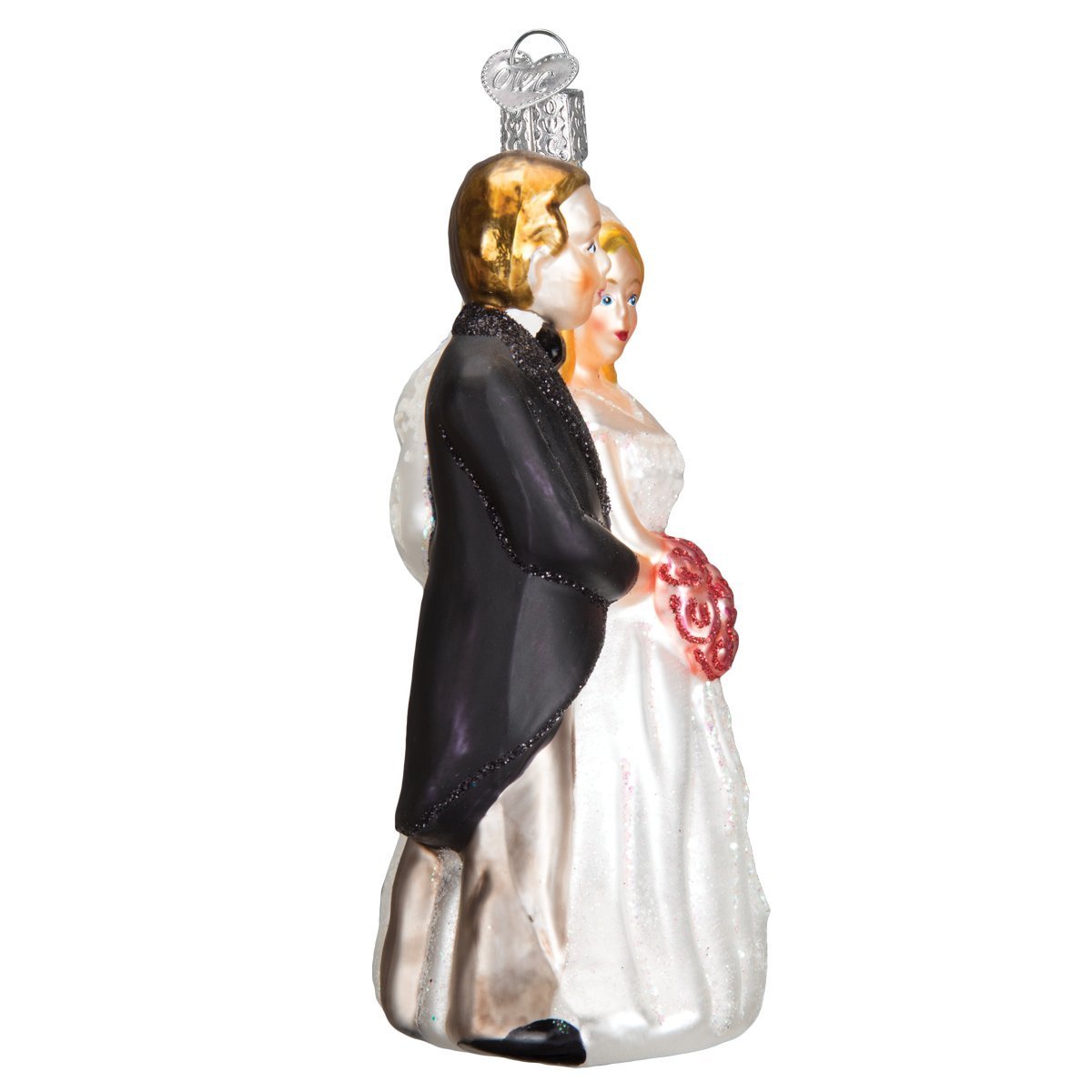 Old World Christmas Ornaments: Bride and Groom Gifts Glass Blown Ornaments for Christmas Tree