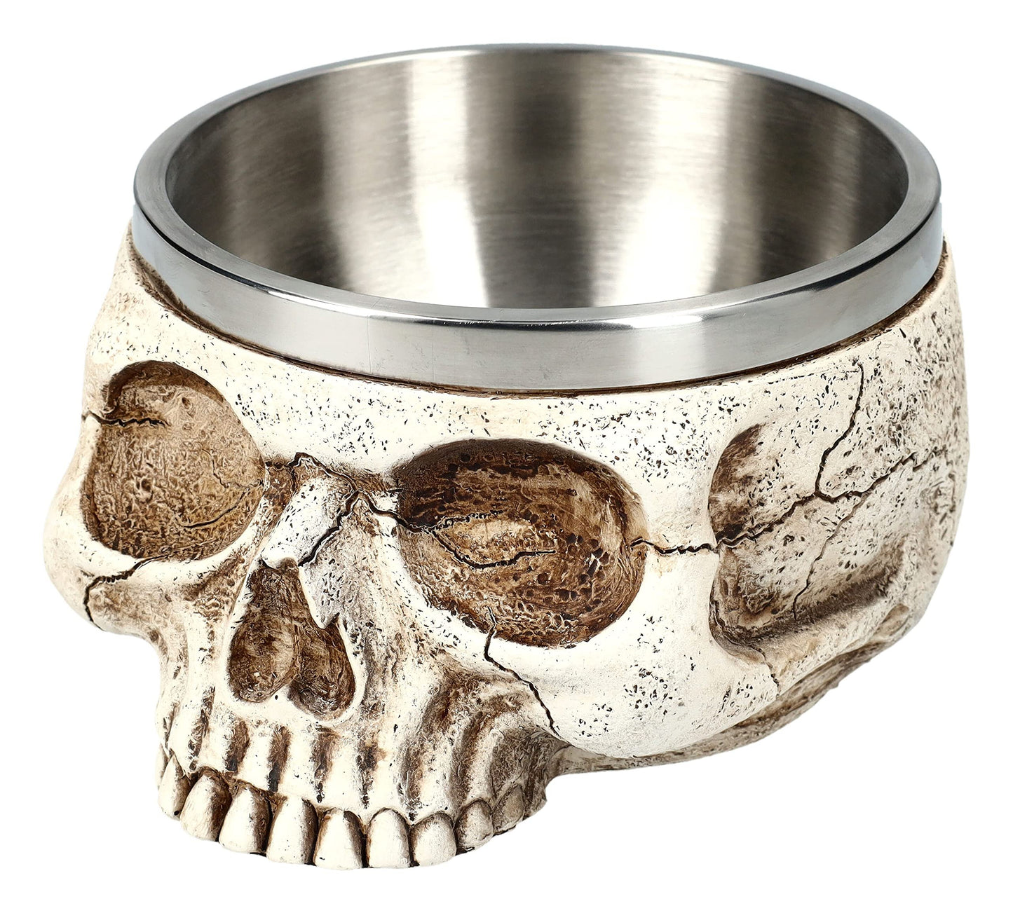 Pacific Giftware Skull Smugdge Bowl, 5.5-inch Length, Resin