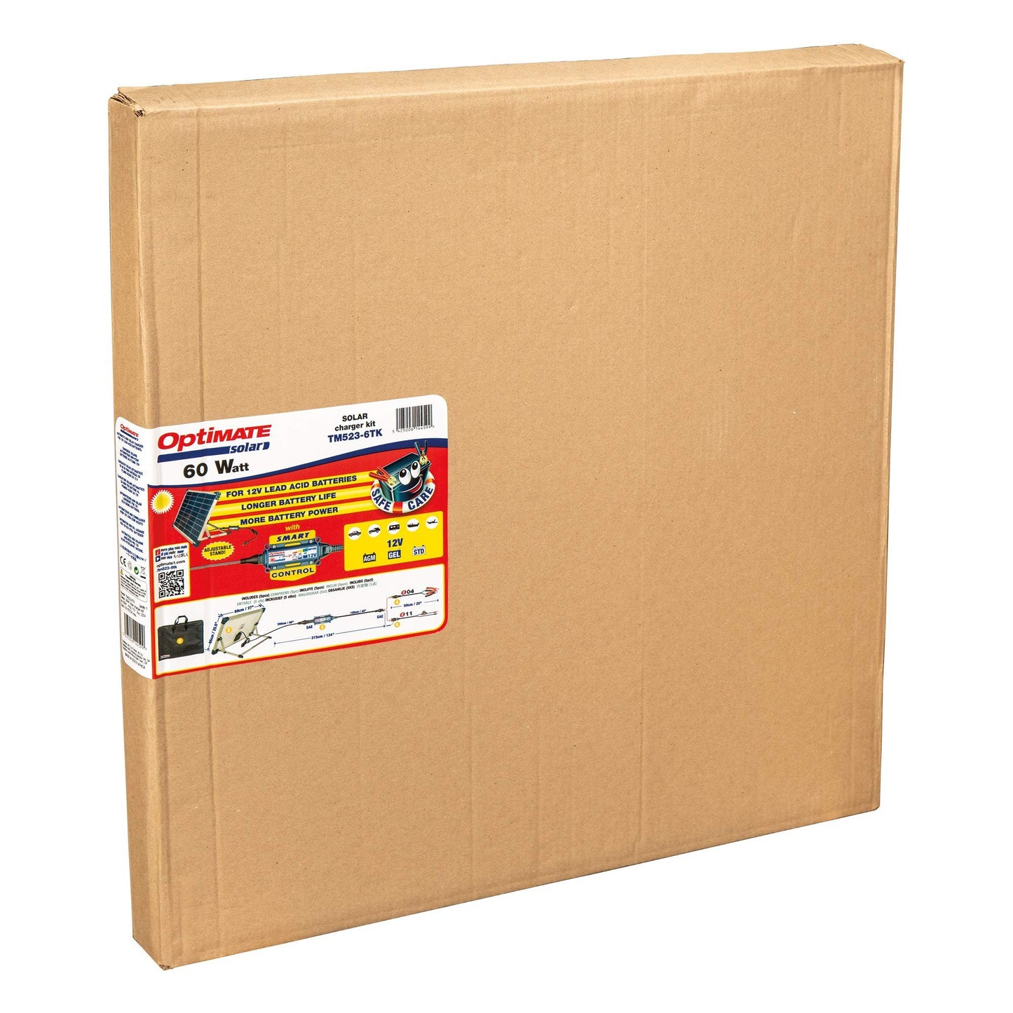 Optimate Solar Duo 40W, TM522-D4, 6-Step 12V / 12.8V 3.3A Weatherproof Solar Battery Saving Charger & maintainer