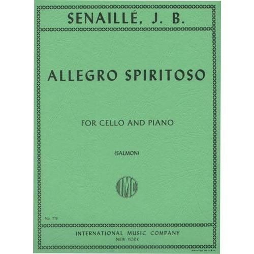 Senaille - Allegro Spiritoso For Cello and piano Published by International Music Company