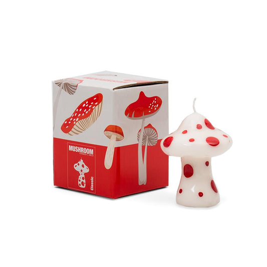 Helio ferretti - Small mushroom candle. Ideal design candle for decorating any room in the home. Measurements: 10 x 7.5 x 7.5 cm