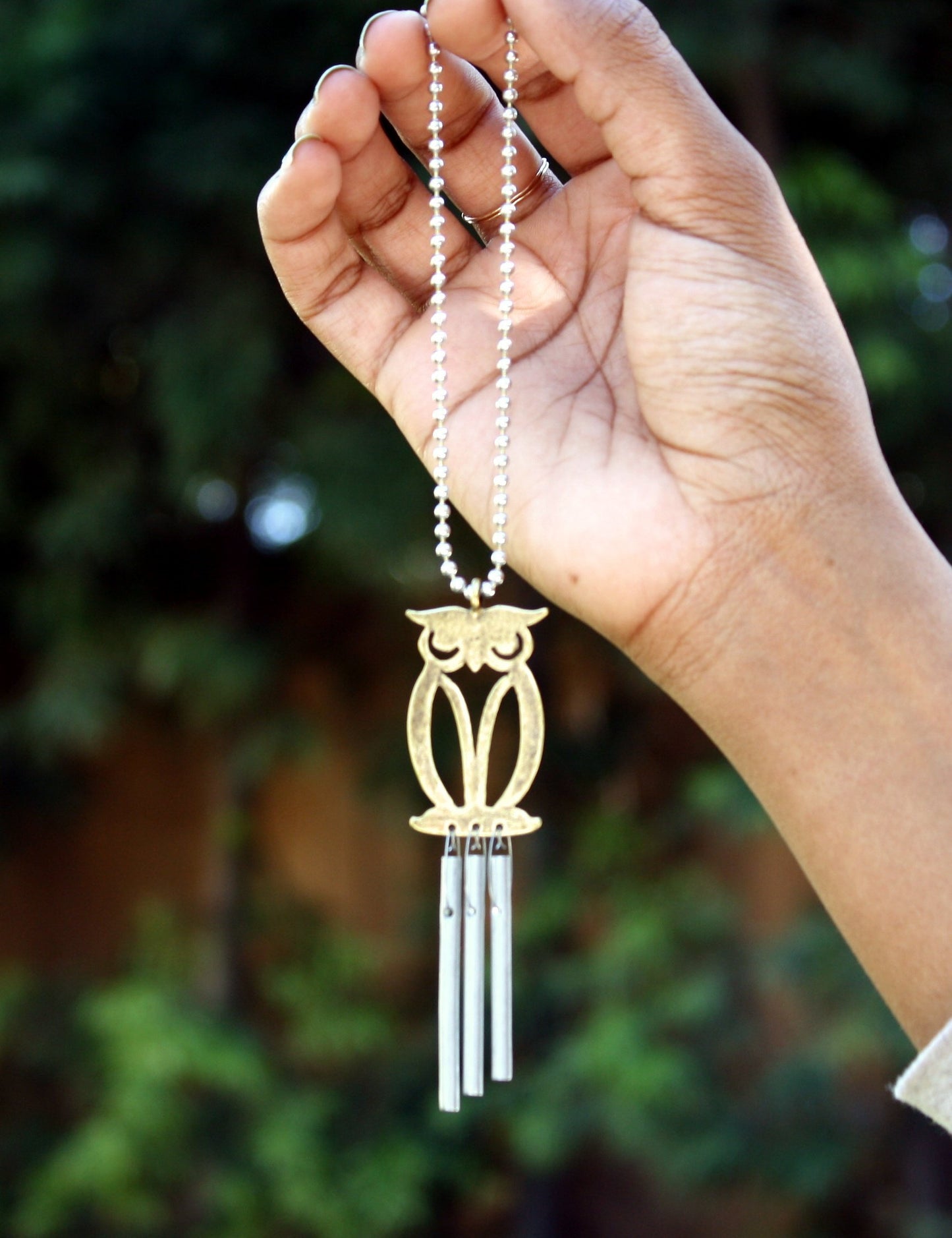 Jacob's Musical Car Charm, Owl, Mini Wind Chime