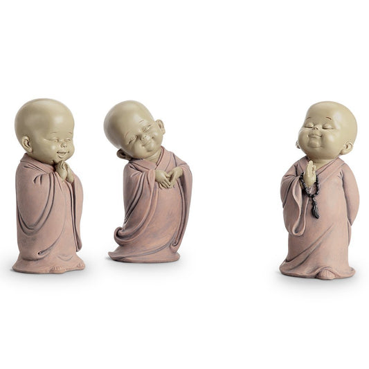 Standing Buddhist Monks Set of 3