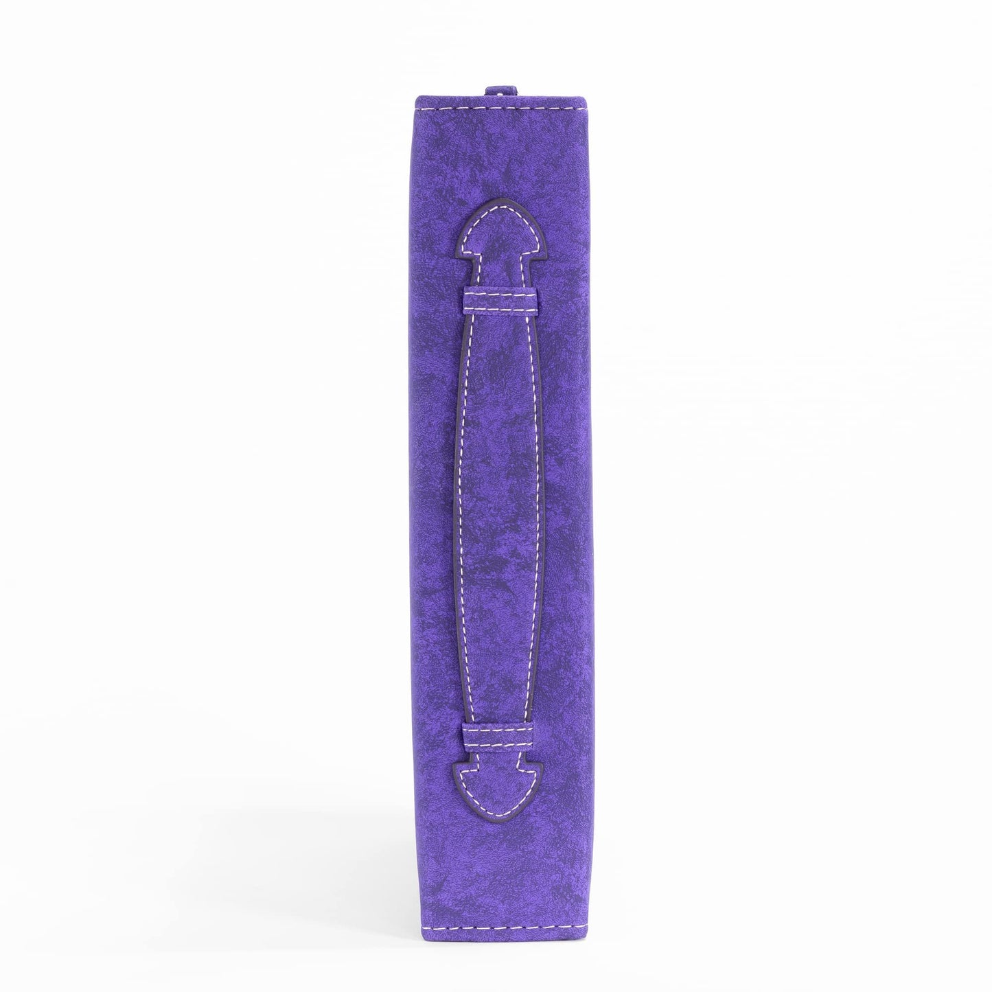 Hope Fill with Joy Purple Paisley 10 x 7 Vegan Leather Zippered Bible Cover with Handle, Large