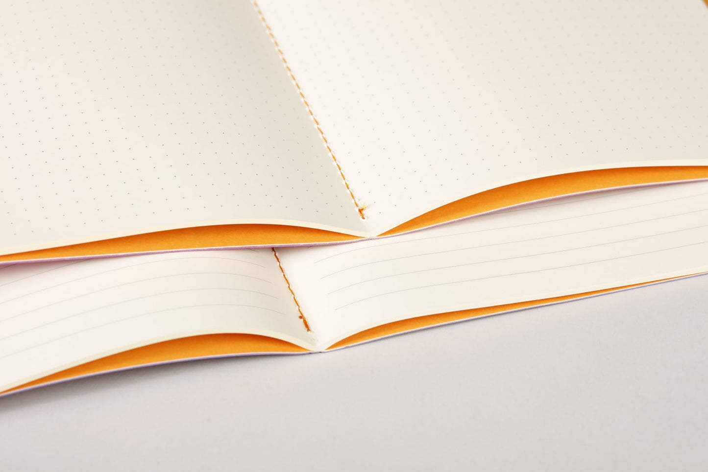Rhodia Sewn Spine Notebook, A5, Dot - Chocolate