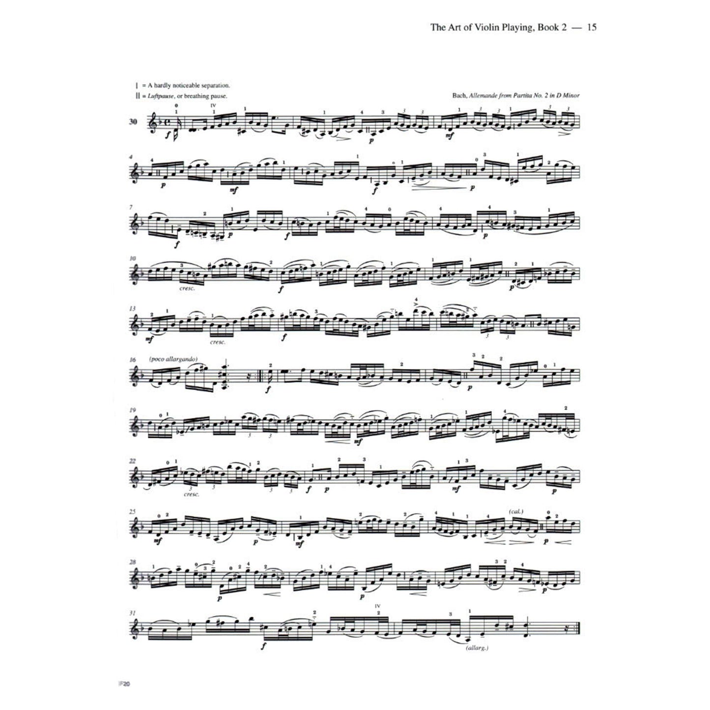 Flesch - The Art of Violin Playing Book 2
