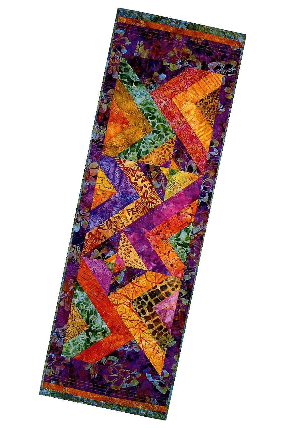 Rock 'n Jelly Roll Pattern Table Runner Jelly Roll 2.5" Strip Friendly Approximately 16.25" x 40.25"