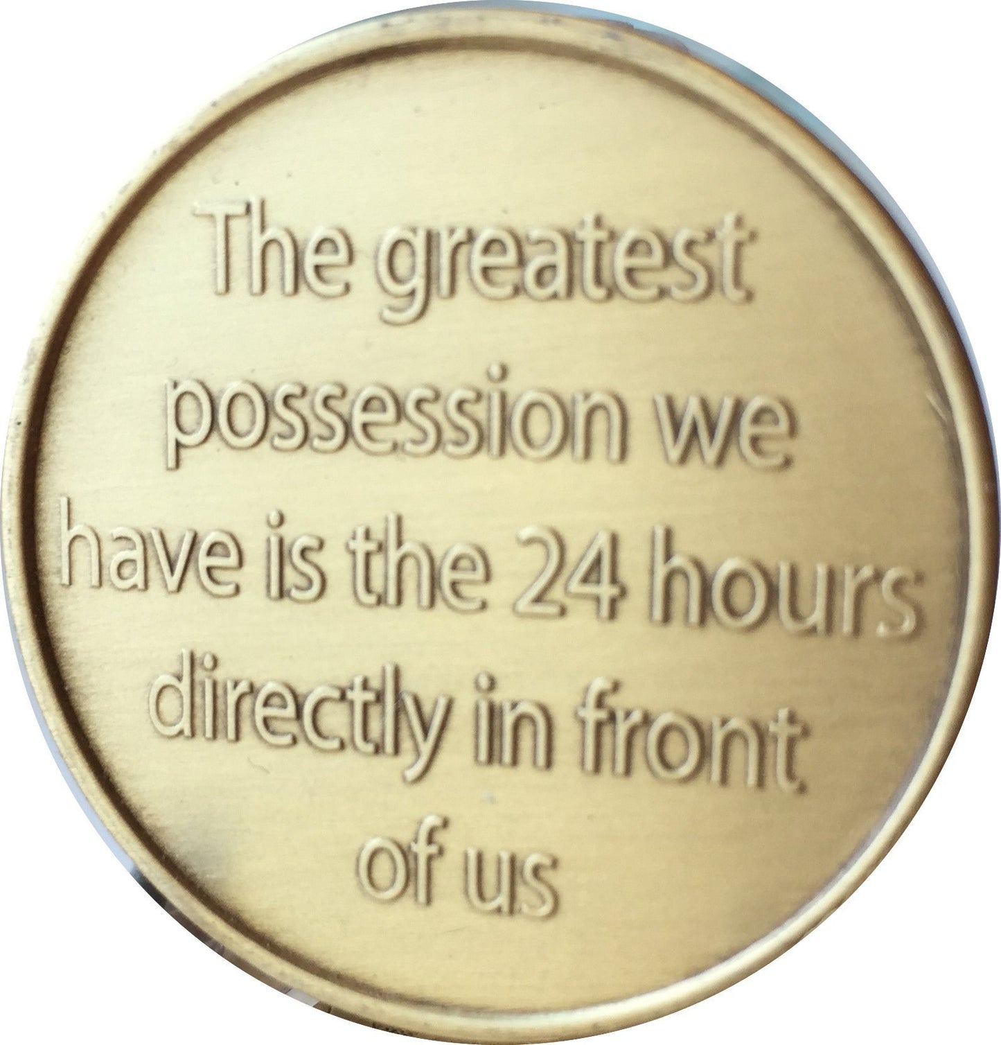 Camel One Day at A Time (24 Hr) - Bronze AA (Alcoholics Anonymous) -ACA-AL-ANON - Sober / Sobriety / Affirmation / Desire / Medallion / Coin / Chip by Generic