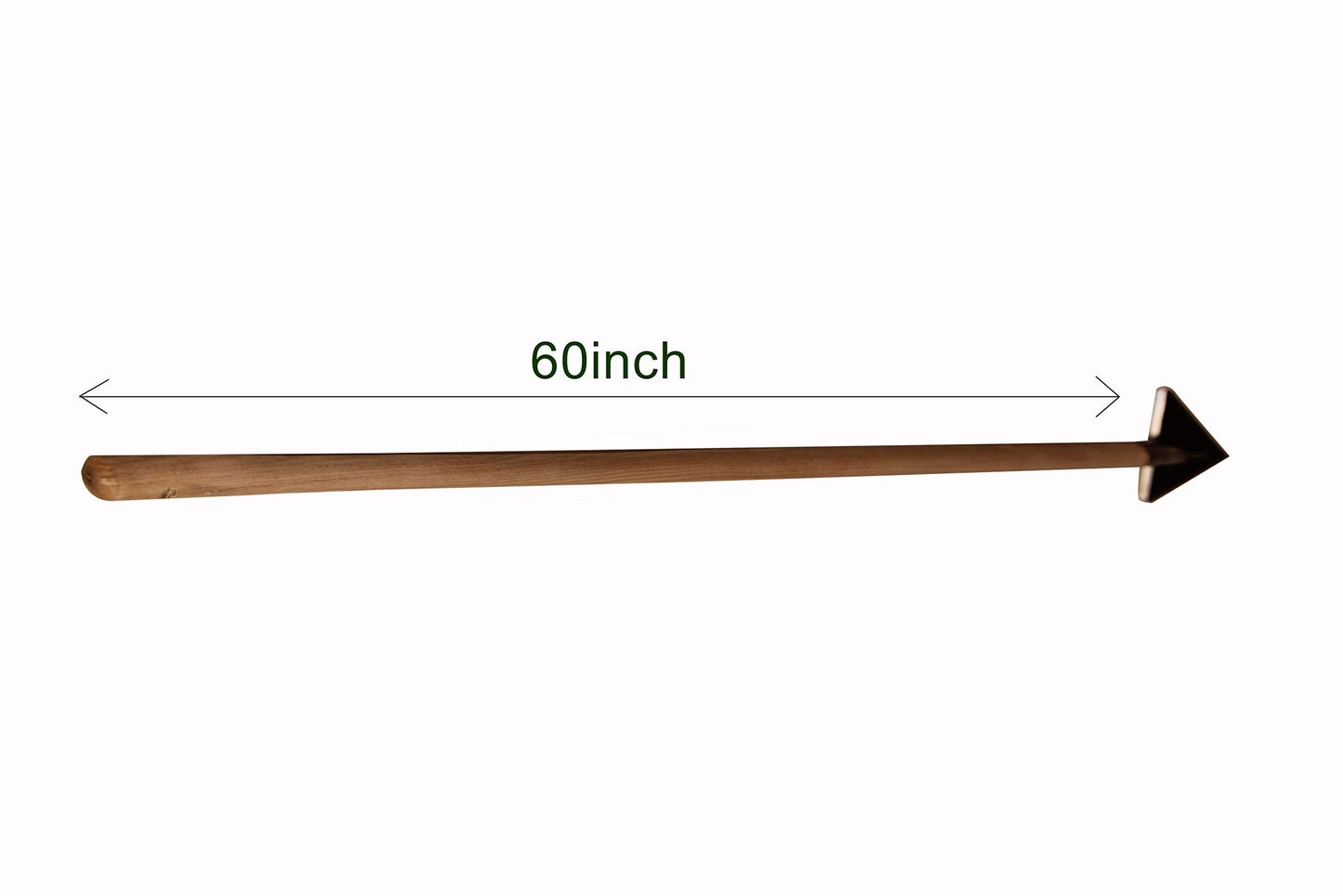 Rogue Scuffle Hoe high Grade Tempered Steel 60-inch Wooden Handle 6 inch Wide Triangle Head Sharp on All 3 Sides Handmade Sturdy Built (1)