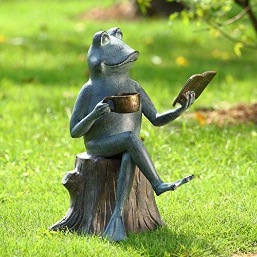 SPI Aluminum Joy of Reading Garden Sculpture