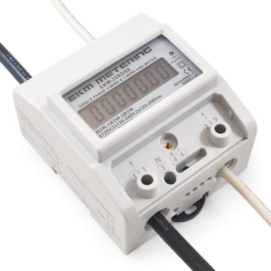 Single Phase kWh Meter, Pass-Through, 2 or 3-Wire, 120V up to 120/240V, 100A, 60Hz