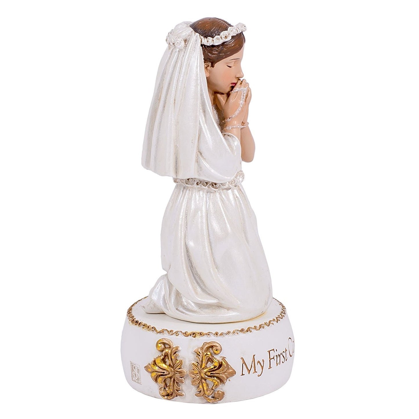 Joseph's Studio by Roman, Communion Collection, 5.5" H Communion Girl Figure, Home Décor, Devout Gift, Prayerful Inspiration (2x2x5)