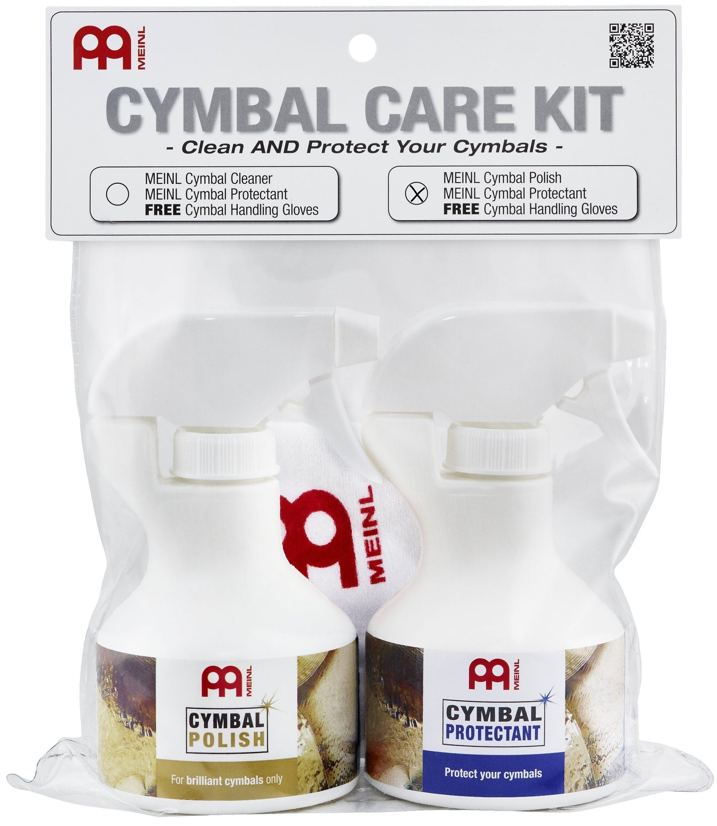 Meinl Cymbals Cymbal Care Kit for Brilliant Finishes-Includes Cleaner and Protectant, Multicolor (MCCK-MCCL)
