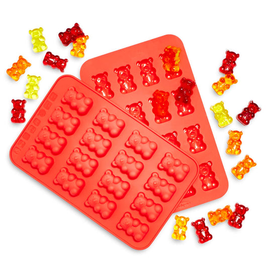 Trudeau Gummy Bear Silicone Mold, Set of 2