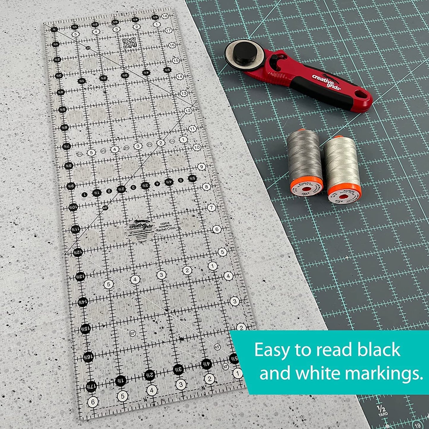 Creative Grids 6.5x18.5 Rectangle Quilting Ruler