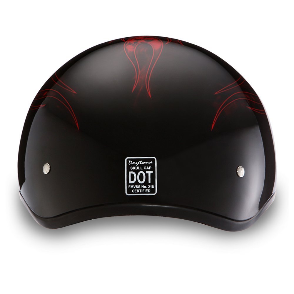 Daytona Helmets Half Skull Cap Motorcycle Helmet – DOT Approved [Graphics]…