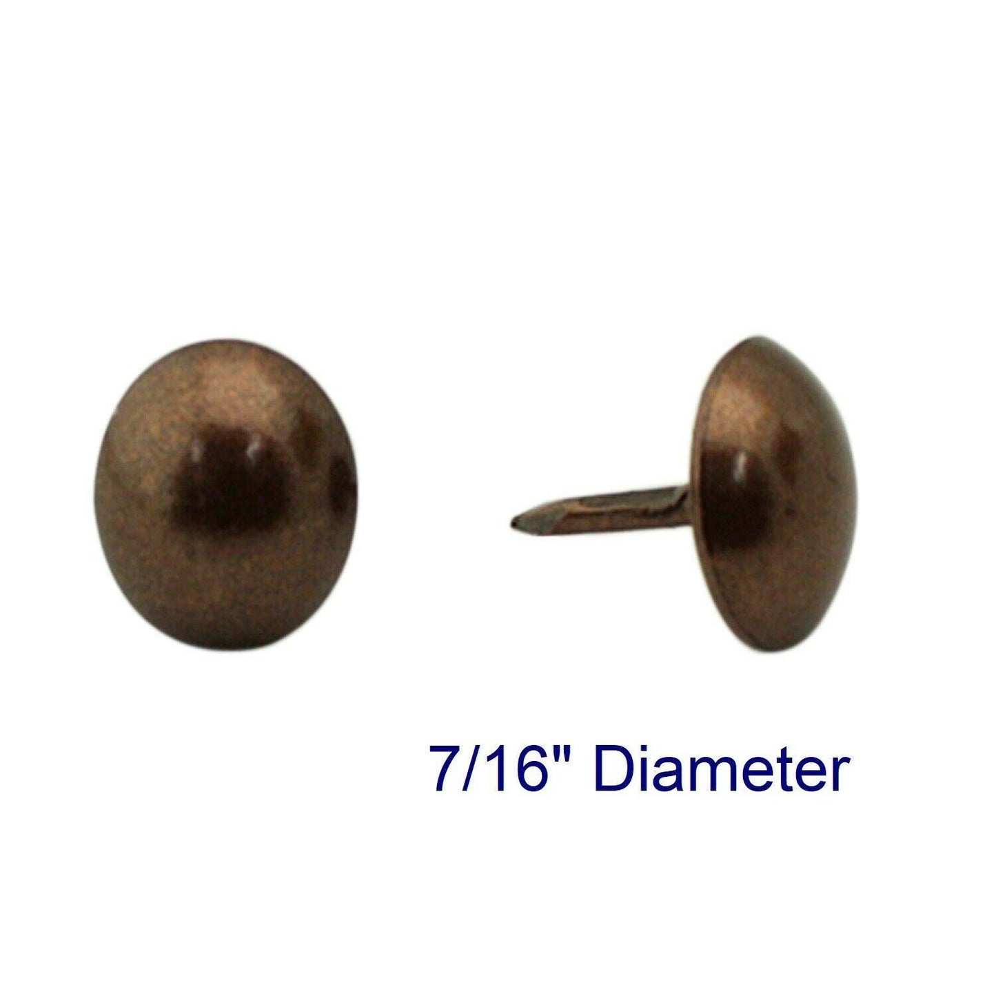 C.S. Osborne 1000 Pcs 7/16" Diameter Antique Oxidized Nail #6990-AO-1/2 Tacks