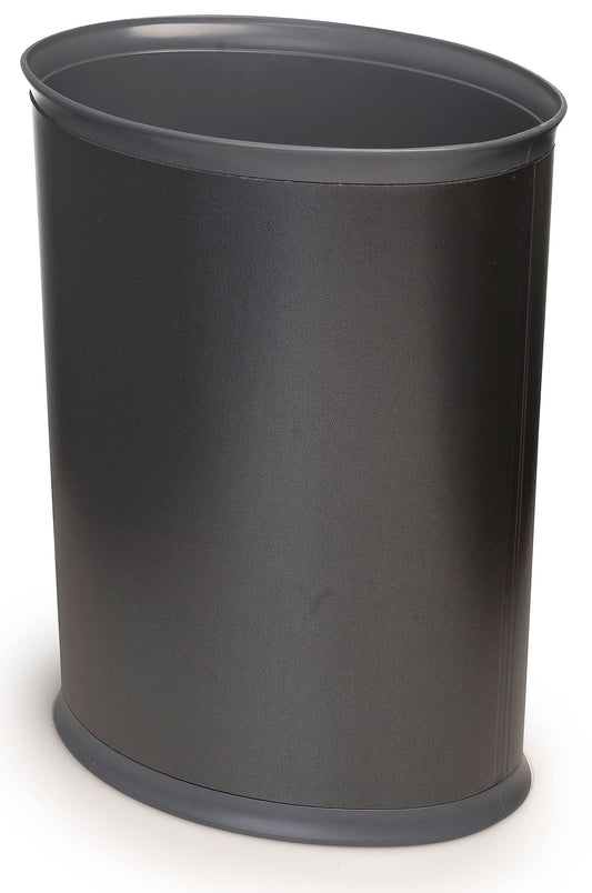 Stephanie Imports Made in USA Silver Platinum 5-Gallon Sleek and Stylish Vinyl Waste Basket (10.25” X 12.5”)