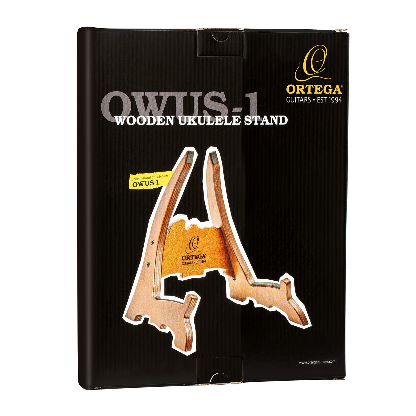 Ortega Guitars Wooden Ukulele Stand Made w/Birch Wood-Brown (OWUS-1)