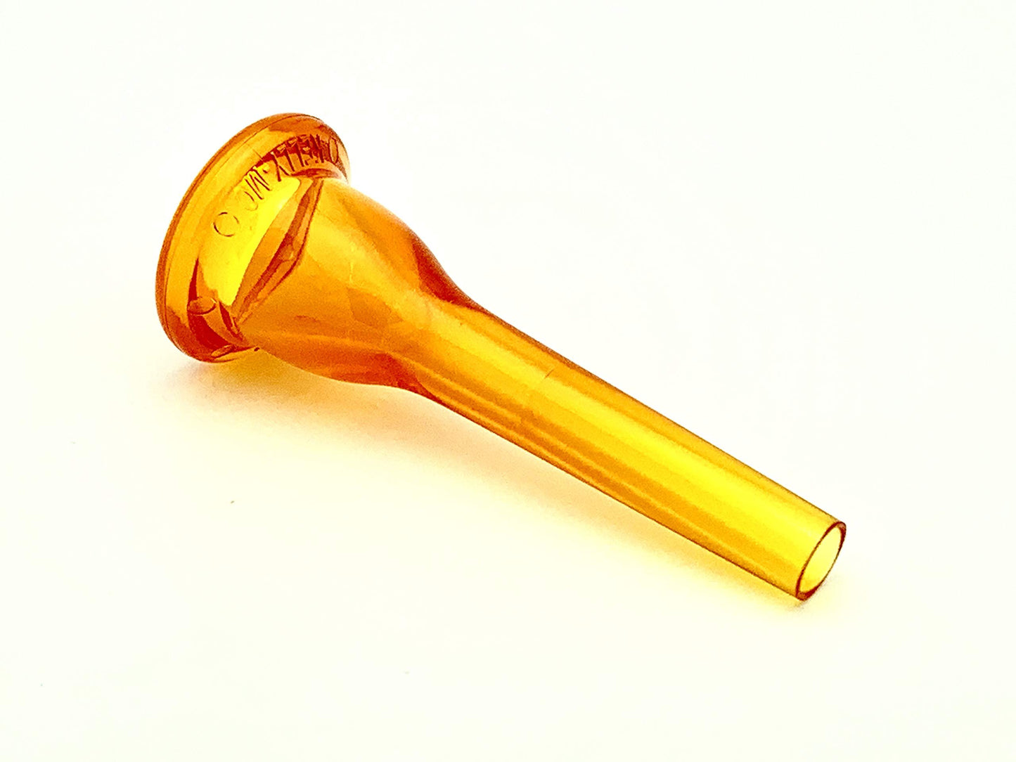KELLY-MC - Medium-Cup French Horn Lexan-Mouthpiece - Crystal-Orange