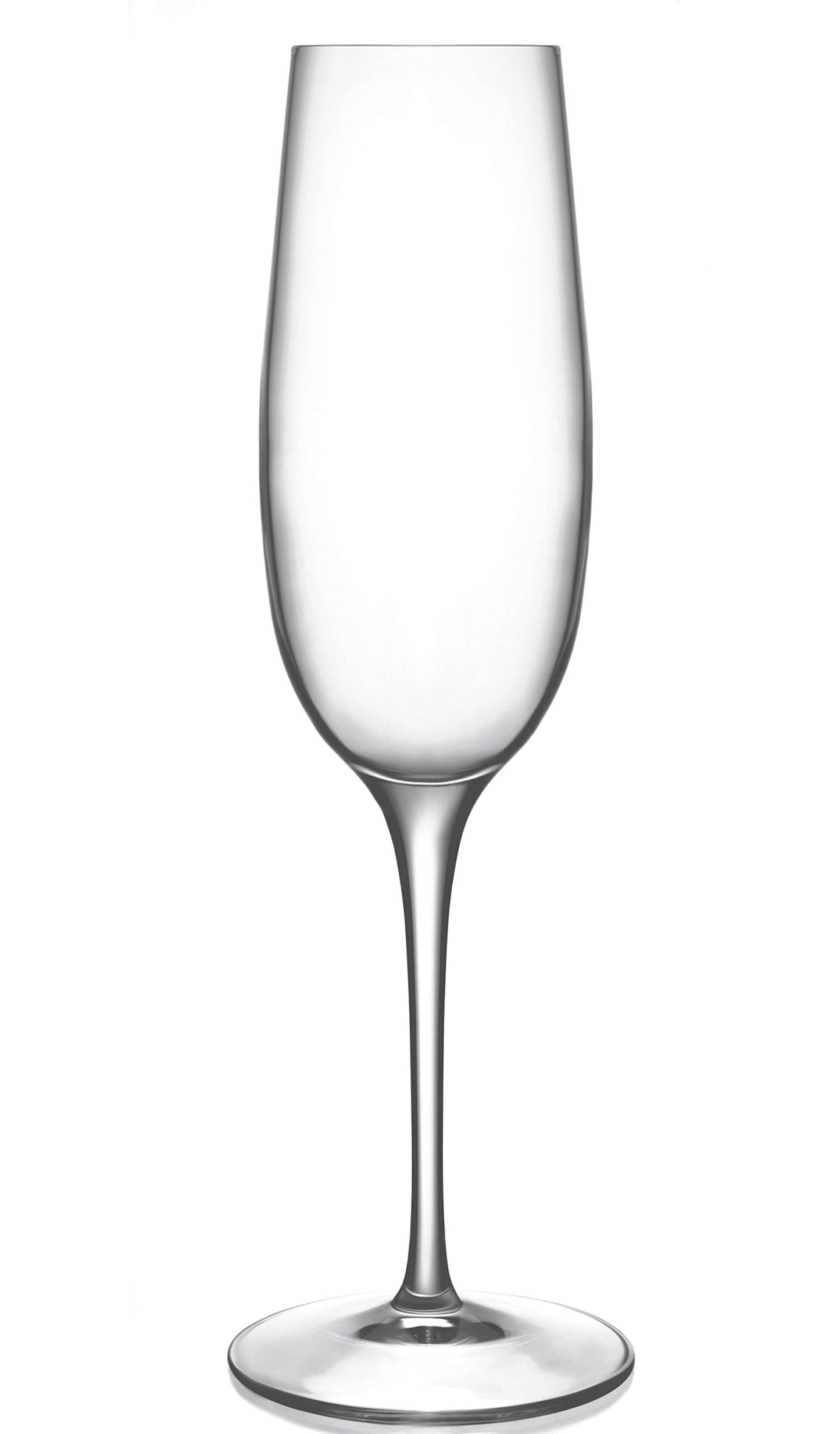 Luigi Bormioli Palace 8 oz Flute for Sparkling Wine/Champagne/Prosecco/Cava/Lambrusco Glasses (Set Of 6) : Ultra Clear Glass, Laser Cut Rim, Lead-Free, Elegant Drinking Glassware