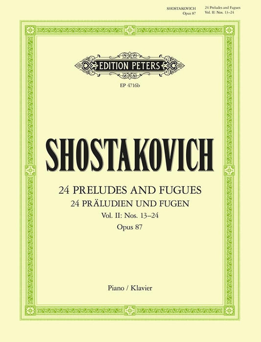 Shostakovich: 24 Preludes and Fugues, Op. 87 - Volume 2 (Nos. 13-24)