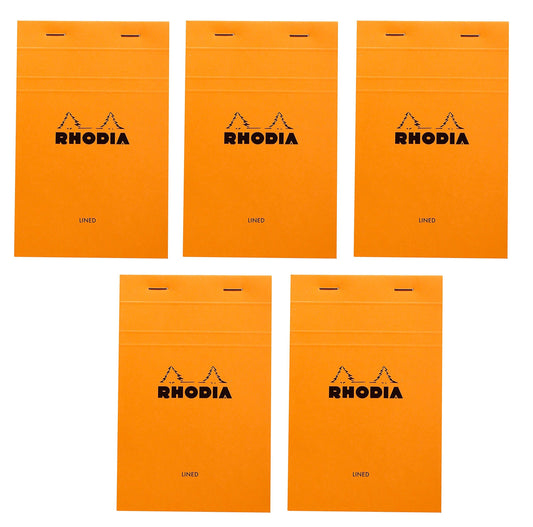 Rhodia Top Staplebound No. 14 Notepad (4.375 x 6.375), Pack of 5