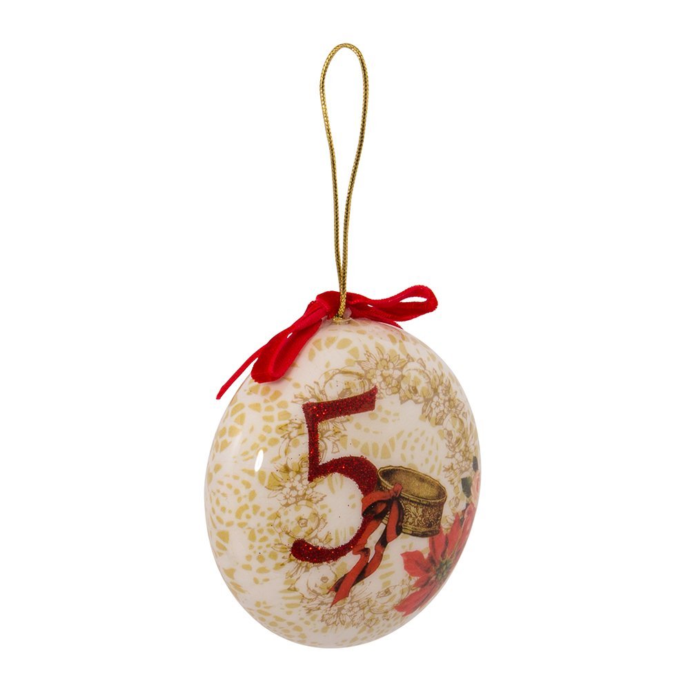 Kurt Adler 85mm Decoupage Ball Ornament Set of 12, 12 Piece for Christmas
