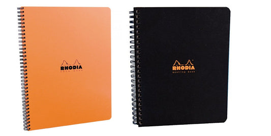 Rhodia Meeting Books 8.85 X 11.69 Inches, Pack of 2, Black and Orange