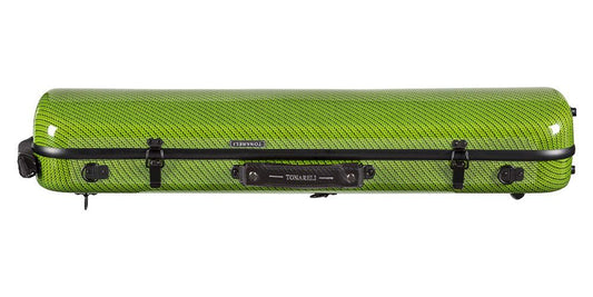 Tonareli Violin Oblong Fiberglass Case- Green Checkered Special Edition VNFO 1016 4/4