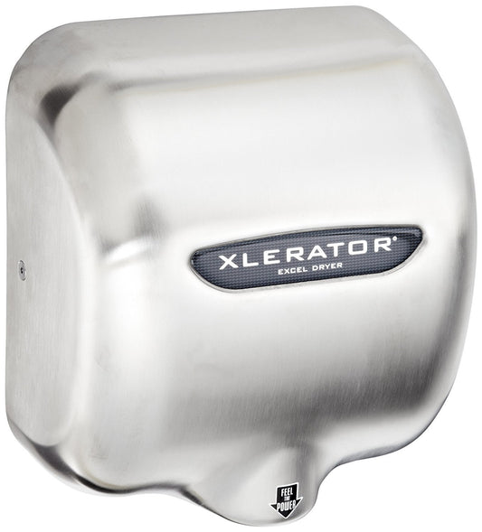 Excel Dryer XL-SB-ECO-1.1N Hand Dryer XLERATOR XL-SB-ECO Automatic, Surface-Mounted, Brushed Stainless Steel Cover, 110-120V with Noise Reduction Nozzle